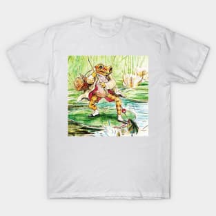 “Jeremy Fisher Catches a Fish” by Beatrix Potter T-Shirt